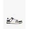 Amiri Men's Ma Quad Skel Top Low Sneaker In Blk/blue
