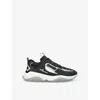Amiri Bone Runner Panelled Mesh Sneakers In Blk/white