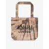 Amiri Mens Brown  X Selfridges London Cotton Tote Bag In Brown
