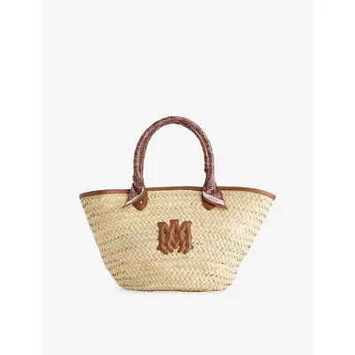 Amiri Mens  Macro Raffia Tote Bag In Neutral