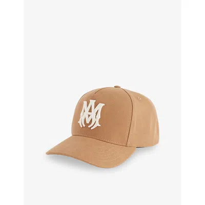 Amiri Mens Camel Ma Full Cotton-canvas Baseball Cap In Brown