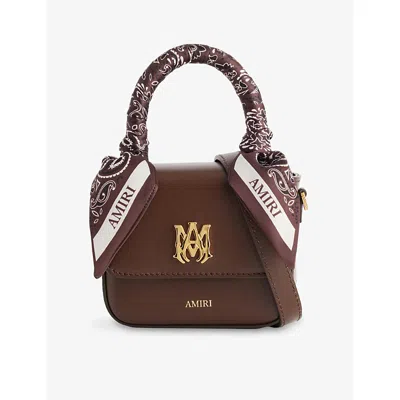 Amiri Mens  Ma Nano Leather Top Handle Bag In Multi