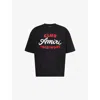 Amiri Club  Oversized Tee In Black