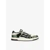 Amiri Low Top Camouflage Pattern Rubber Sole Sneakers In Multi