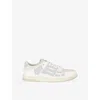 Amiri Men's Skeleton Top Low Sneakers In Animal Print