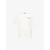 Amiri Mens Ivory London Text-print Relaxed-fit Cotton T-shirt Xl In White