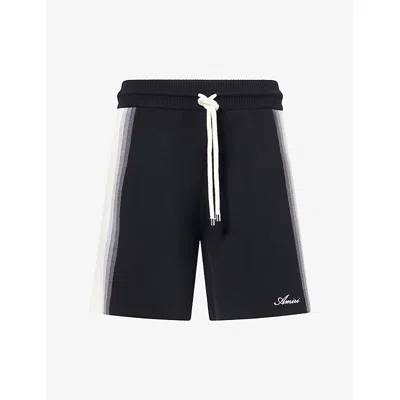 Amiri Mens Lasso Panel Knit Shorts Black Xl