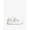Amiri Men White Sneakers With Logo Patch On The Side And Logo Lettering On The Rear In Leather Man In White
