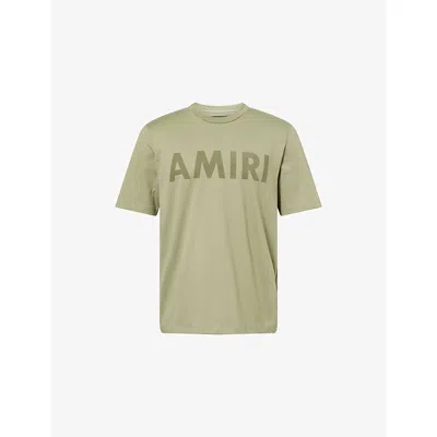 AMIRI MENS AMIRI STENCIL LOGO-PRINT COTTON-JERSEY T-SHIRT