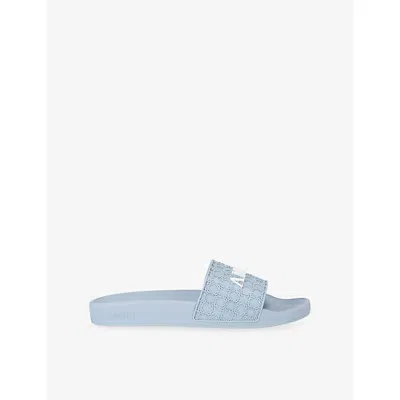 Amiri Mens Pale Blue Ma Quad Pool Rubber Sliders Eur 43 / 9 Uk