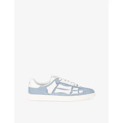 AMIRI MENS PALE BLUE PACIFIC BONES SUEDE TRAINERS EUR 42 / 8 UK