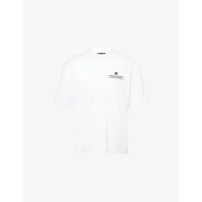 Amiri Mens Built On Dreams Oversized Cotton-jersey T-shirt White In Multi