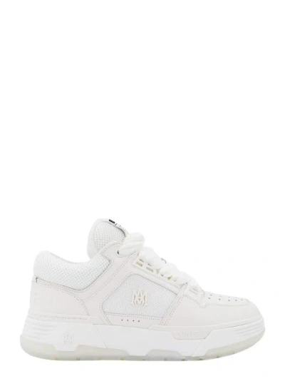 Amiri Mesh And Leather Sneakers In White
