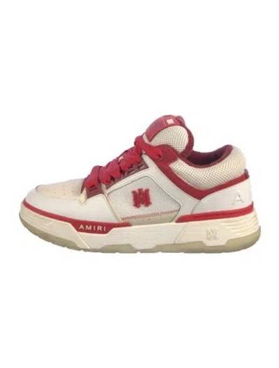 Pre-owned Amiri Mesh Colorblock Pattern Sneakers In White