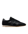 Amiri Black Mesh Pacific Flat Sneakers In Black