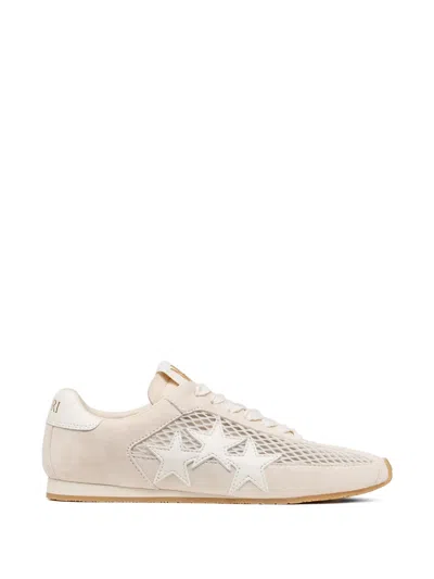 Amiri Off-white Mesh Pacific Flat Sneakers In Neutral