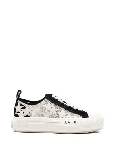 Amiri Mesh Stars Sneakers In White