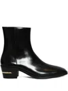 Amiri Glossed-leather Chelsea Boots In Black