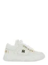 Amiri White Sneakers With Logo Patch On The Side And Logo Lettering On The Rear In Leather Man In Red