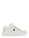 Amiri White Sneakers With Logo Patch On The Side And Logo Lettering On The Rear In Leather Man In Red