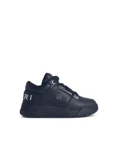 Amiri 'metallic Ma-1' Black Leather Sneakers