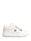 Amiri White Sneakers With Logo Patch On The Side And Logo Lettering On The Rear In Leather Man In Red