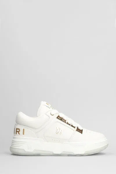 Amiri Metallic Ma1 Sneakers In White