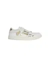 Amiri Metallic Skel Top Low Sneaker White Gold