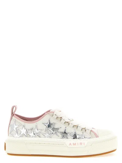 Amiri Metallic Stars Court Low Sneakers In Multi