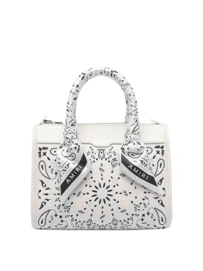 Amiri Micro Bandana Triangle Handbag In White