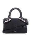 Amiri Micro Long Ma Leather Bag In Black