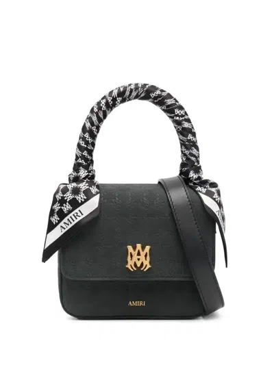 Amiri Micro Ma Tote Bag In Black