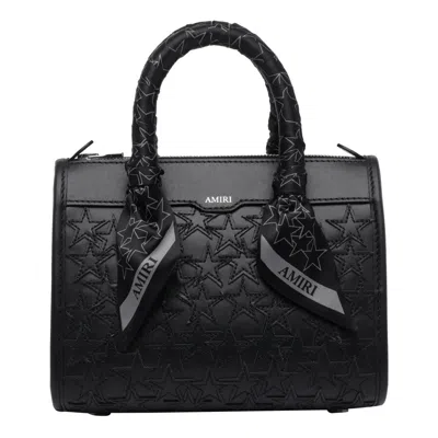 Amiri Micro Stars Triangle Handbag In Black
