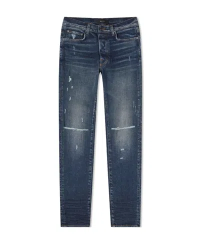 Amiri Mid-rise Skinny Jeans In Blue