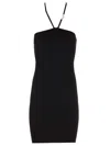 Amiri High-waist Strap-detailed Pencil Midi Skirt In Black
