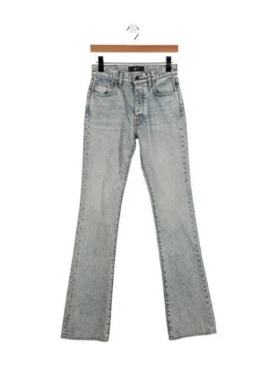 Pre-owned Amiri Mid-rise Flared Jeans W/ Tags In Blue