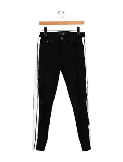 Pre-owned Amiri Mid-rise Skinny Leg Jeans In Black