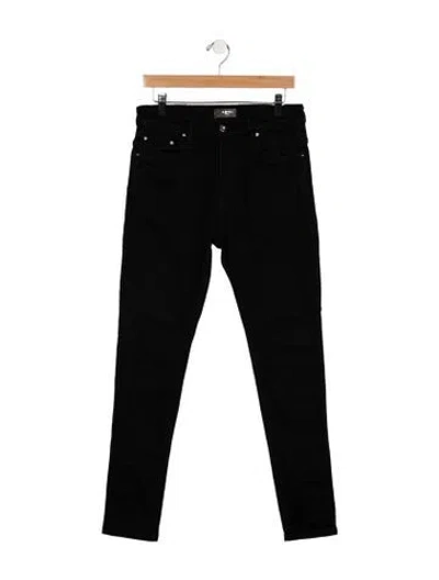 Pre-owned Amiri Mid-rise Skinny Leg Jeans In Black
