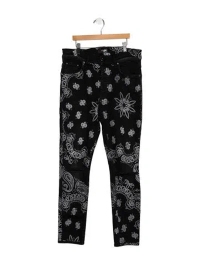 Pre-owned Amiri Mid-rise Skinny Leg Jeans In Black
