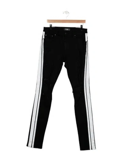 Pre-owned Amiri Mid-rise Skinny Leg Jeans In Black