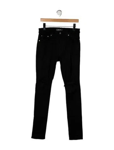 Pre-owned Amiri Mid-rise Skinny Leg Jeans In Black