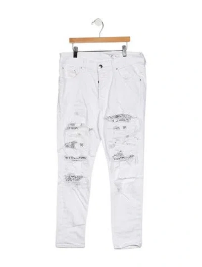 Pre-owned Amiri Mid-rise Skinny Leg Jeans In Blue