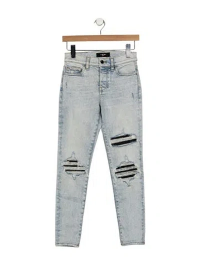 Pre-owned Amiri Mid-rise Skinny Leg Jeans In Blue