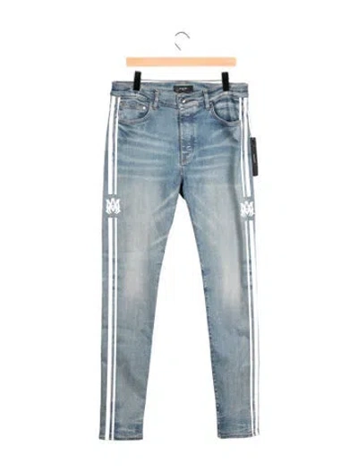 Pre-owned Amiri Mid-rise Skinny Leg Jeans In Blue