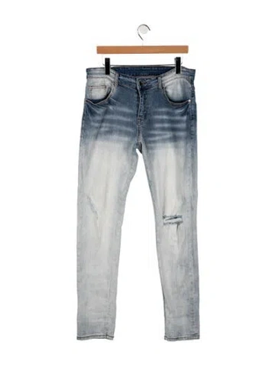 Pre-owned Amiri Mid-rise Skinny Leg Jeans In Blue