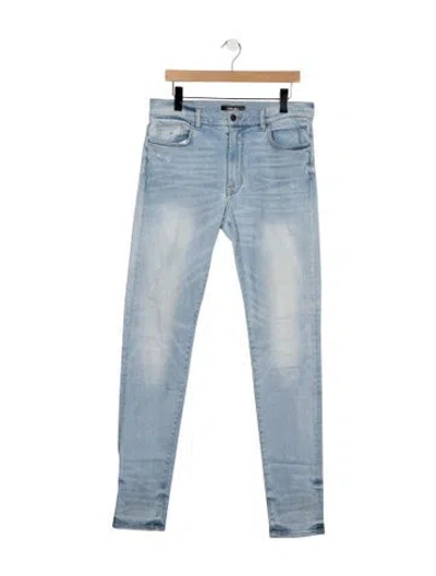Pre-owned Amiri Mid-rise Skinny Leg Jeans In Blue