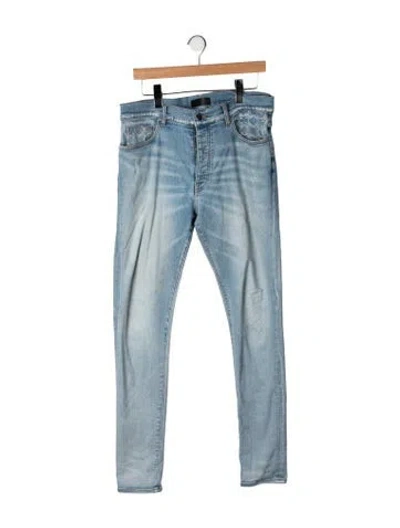 Pre-owned Amiri Mid-rise Skinny Leg Jeans In Blue