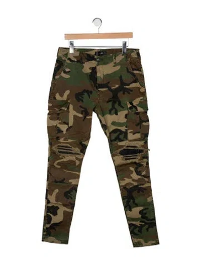 Pre-owned Amiri Mid-rise Skinny Leg Jeans In Brown