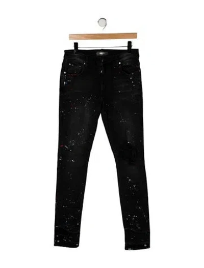 Pre-owned Amiri Mid-rise Skinny Leg Jeans W/ Tags In Black