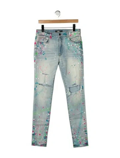 Pre-owned Amiri Mid-rise Skinny Leg Jeans W/ Tags In Green